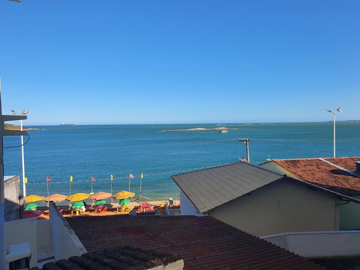 Apartamento Quadra Praia Com Vista Mar 구아라파리 외부 사진
