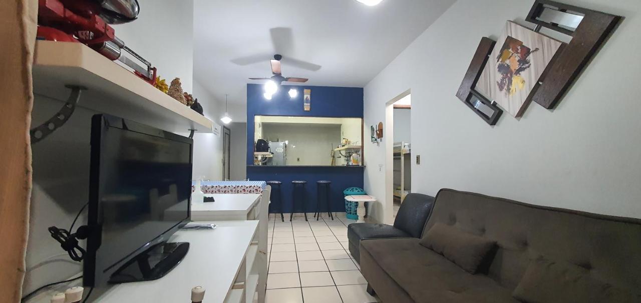 Apartamento Quadra Praia Com Vista Mar 구아라파리 외부 사진