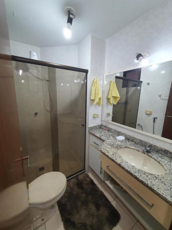 Apartamento Quadra Praia Com Vista Mar 구아라파리 외부 사진